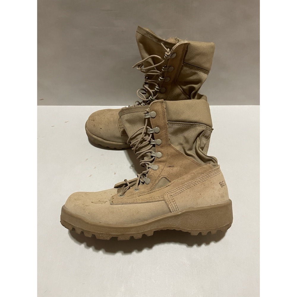 Belleville‎ 390 DES Tan Military Combat Boots Vibram Soles Men's Youth Size 5.5